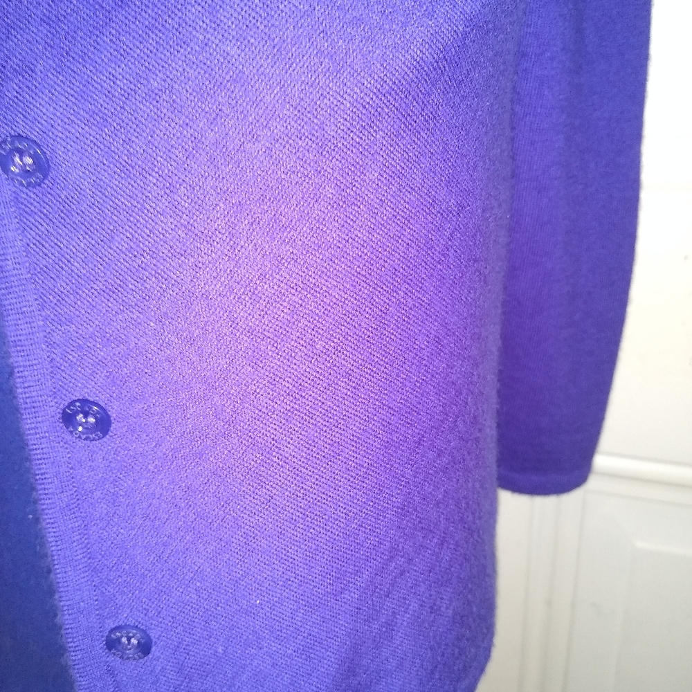ESCADA S 36 2 PC 100% CASHMERE  SWEATER CARDIGAN SET M - Picture 7 of 9